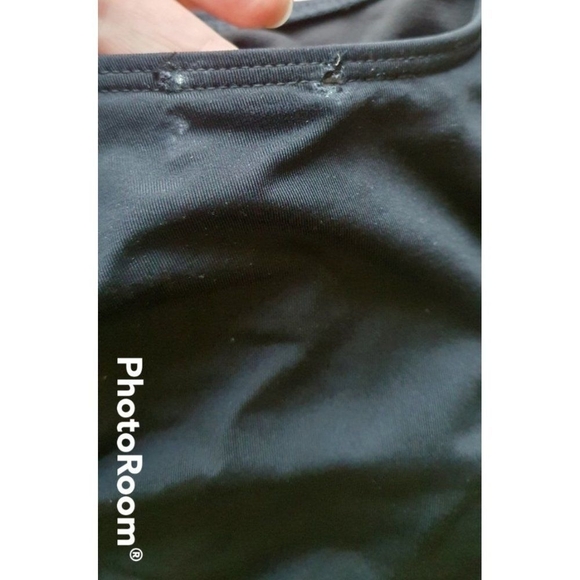 Laundry by Shelli Segal Black Gold One Shoulder Ruched Swim Suit Sze S - Picture 9 of 11